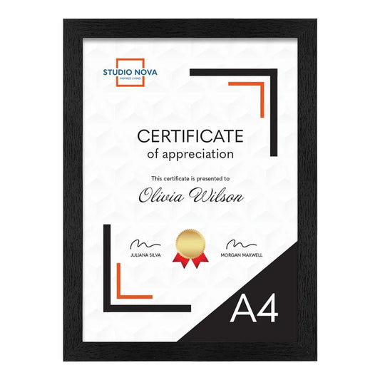Home Basics A4 Certificate Frame