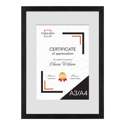 Home Basics A3 - A4 Certificate Frames