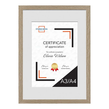 Home Basics A3 - A4 Certificate Frames