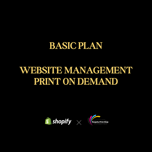 Website Management - Basic Plan - Ruapehu Print Shop